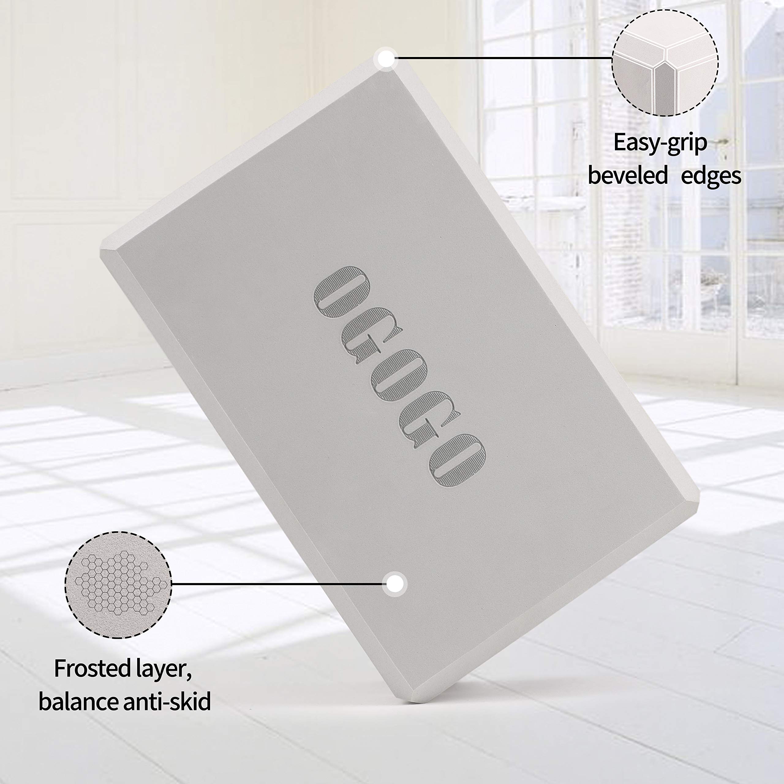 Yoga Block 2 Pack - High Density Soft Non-Slip Yoga Brick for women, Increase Posture Flexibility and Maintain Body Balance