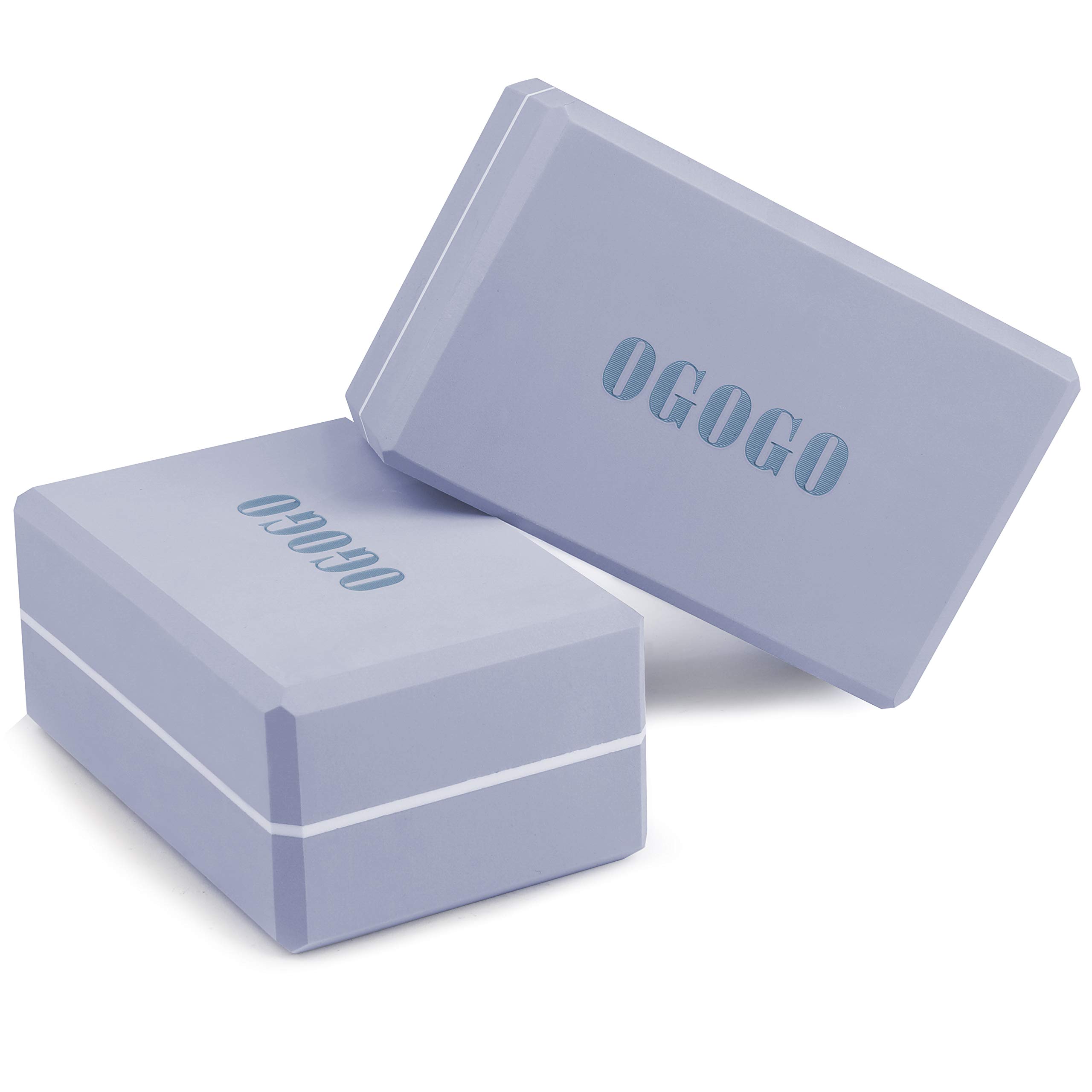 Yoga Block 2 Pack - High Density Soft Non-Slip Yoga Brick for women, Increase Posture Flexibility and Maintain Body Balance