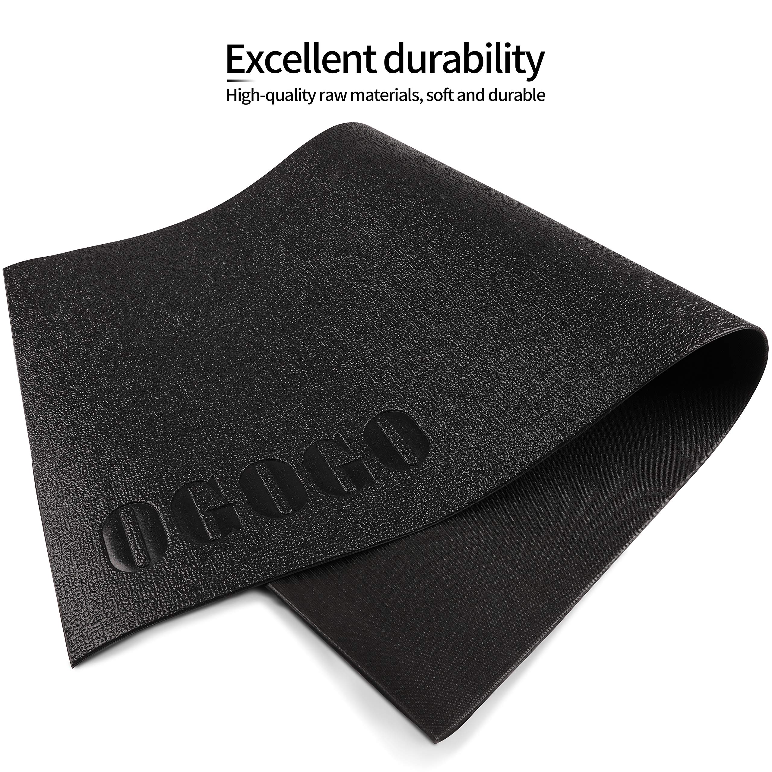 OGOGO Treadmill mat - Exercise Equipment mat for Home Workout, Spin Bike mat use On Hardwood Floors and Carpet Protection