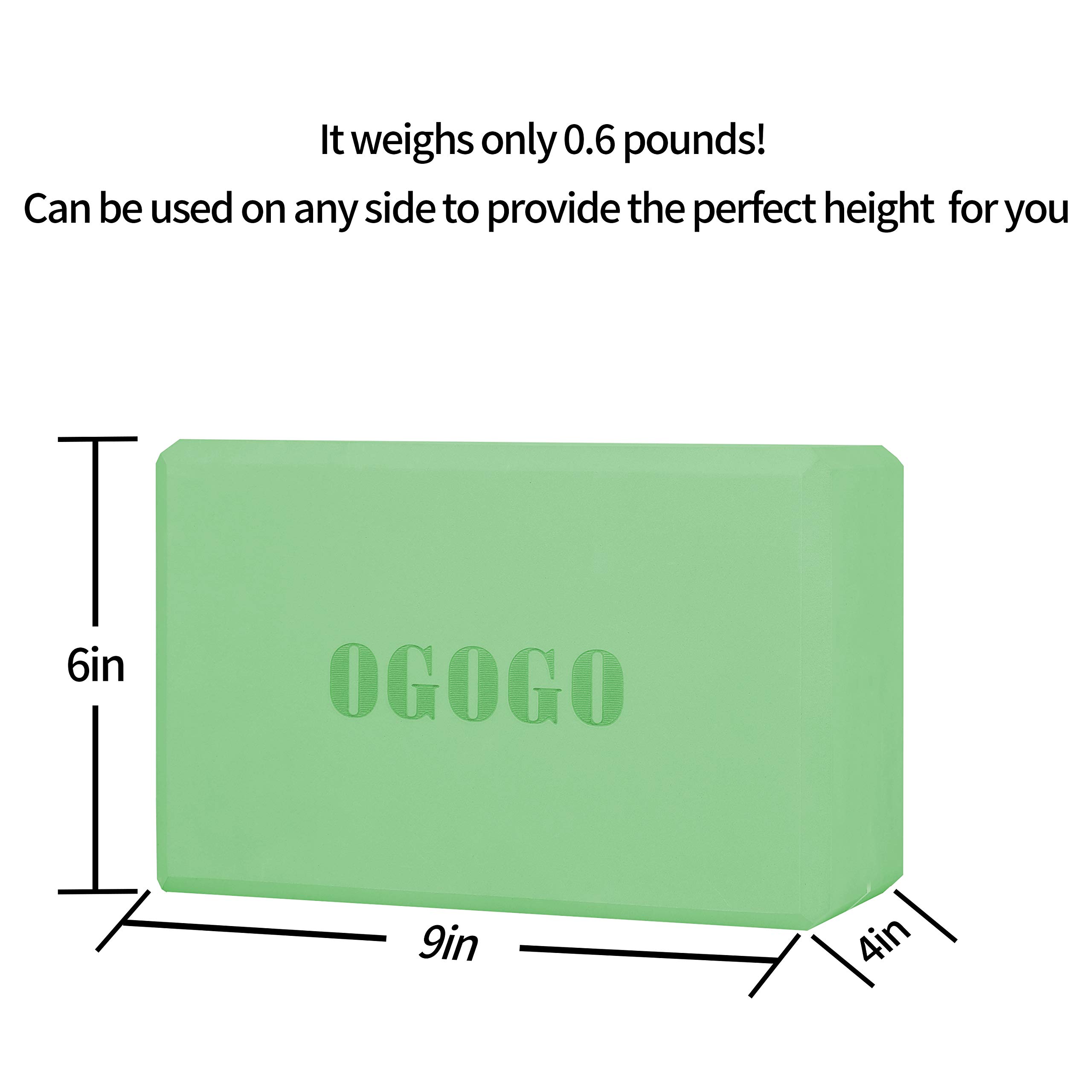 Yoga Block 2 Pack - High Density Soft Non-Slip Yoga Brick for women, Increase Posture Flexibility and Maintain Body Balance