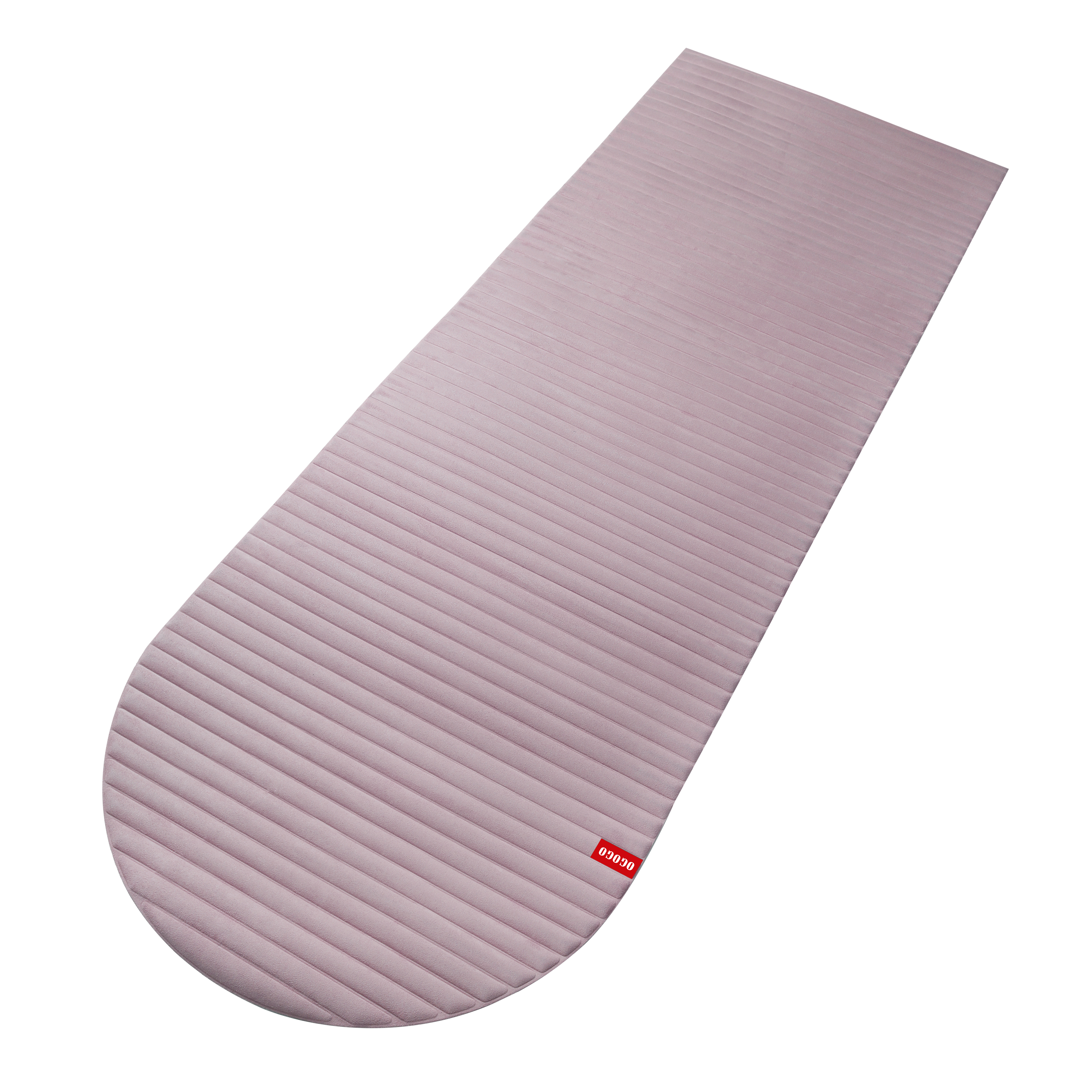 OGOGO Yoga Mat with Suede Finish, Extra Long and Wide 74 x 26 x 1/3 Thick POE Material, Wavy Texture Non-Slip Design, Reinforced Edges, Includes Carrying Strap